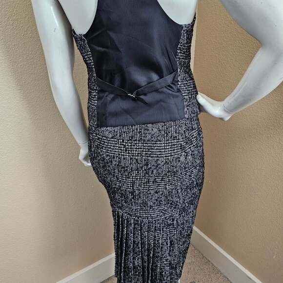 EXPREE DESIGN STUDIO Wool Blend Tweed Boucle Suit Vest Skirt Set~Size 6 - Picture 9 of 16